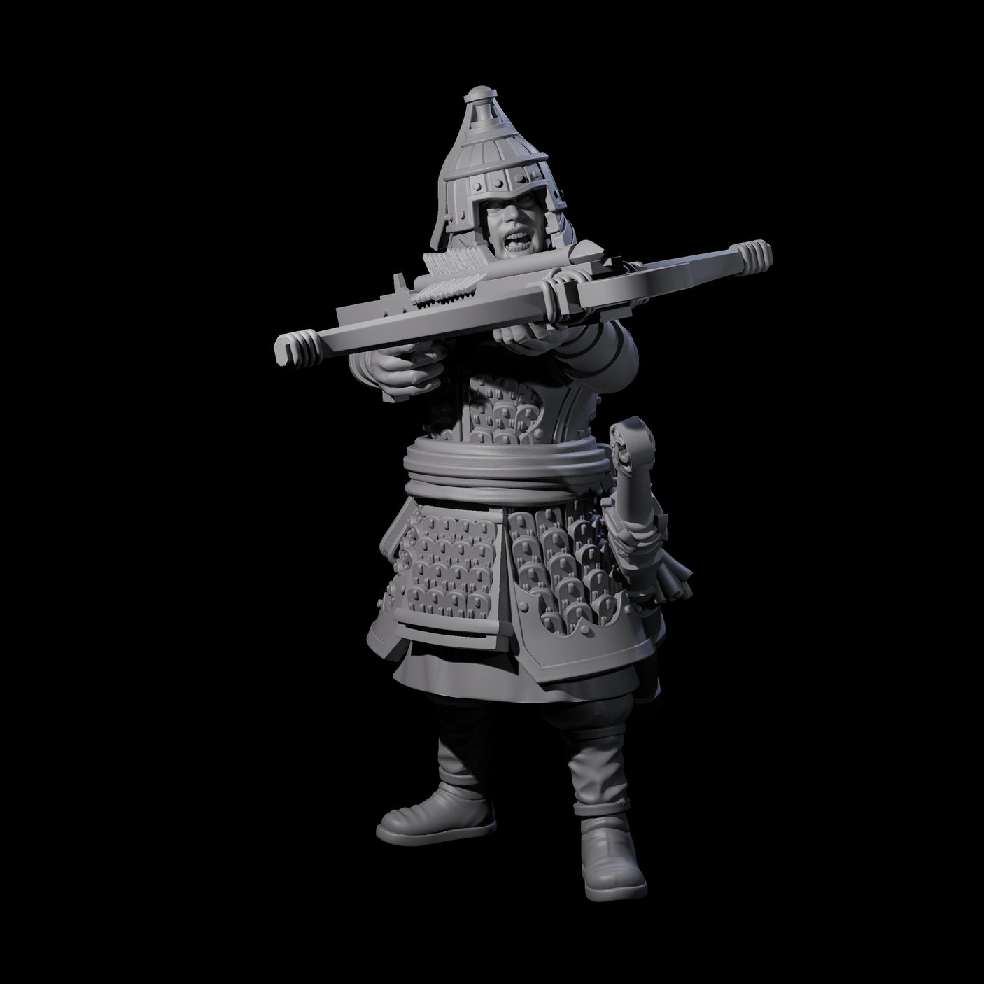 Reloading Human Crossbowmen Miniature for Dungeons and Dragons, Pathfinder or other TTRPGs