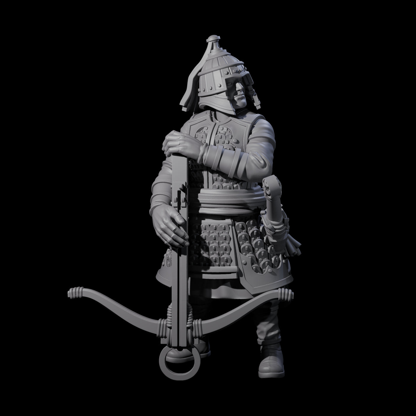 Reloading Human Crossbowmen Miniature for Dungeons and Dragons, Pathfinder or other TTRPGs