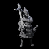 Reloading Human Crossbowmen Miniature for Dungeons and Dragons, Pathfinder or other TTRPGs