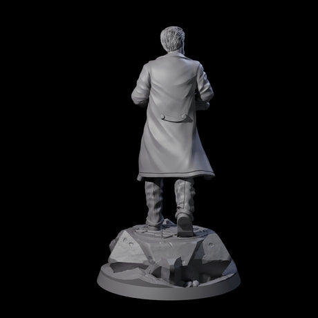 Reloading Human Frontiersman Miniature for Dungeons and Dragons, Pathfinder or other TTRPGs