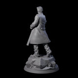 Reloading Human Frontiersman Miniature for Dungeons and Dragons, Pathfinder or other TTRPGs