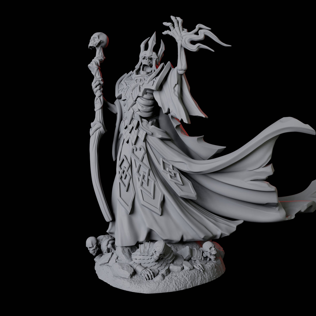 Renegade Lich Miniature for Dungeons and Dragons, Pathfinder or other TTRPGs