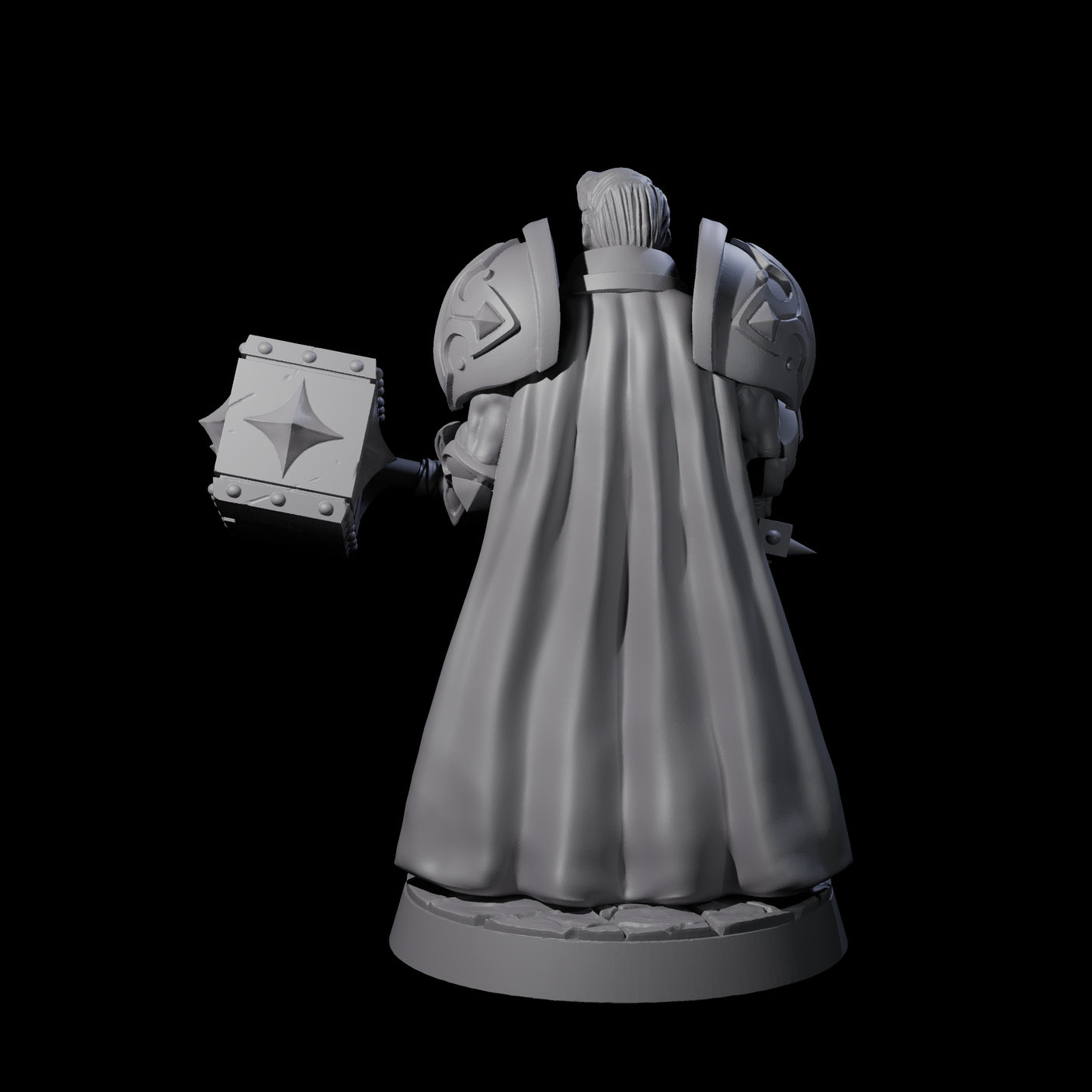 Resolute Court Paladin Miniature for Dungeons and Dragons, Pathfinder or other TTRPGs
