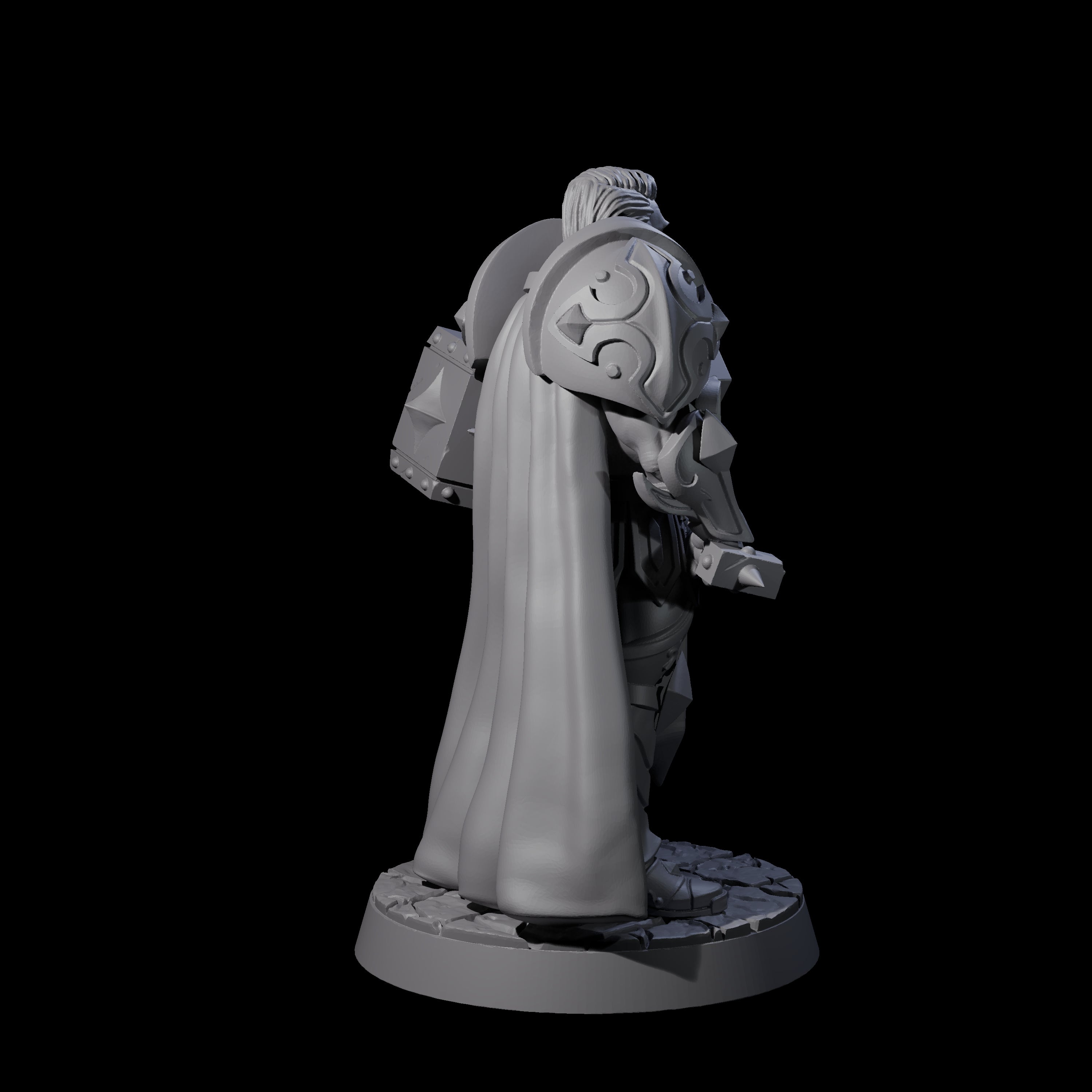 Resolute Court Paladin Miniature for Dungeons and Dragons, Pathfinder or other TTRPGs