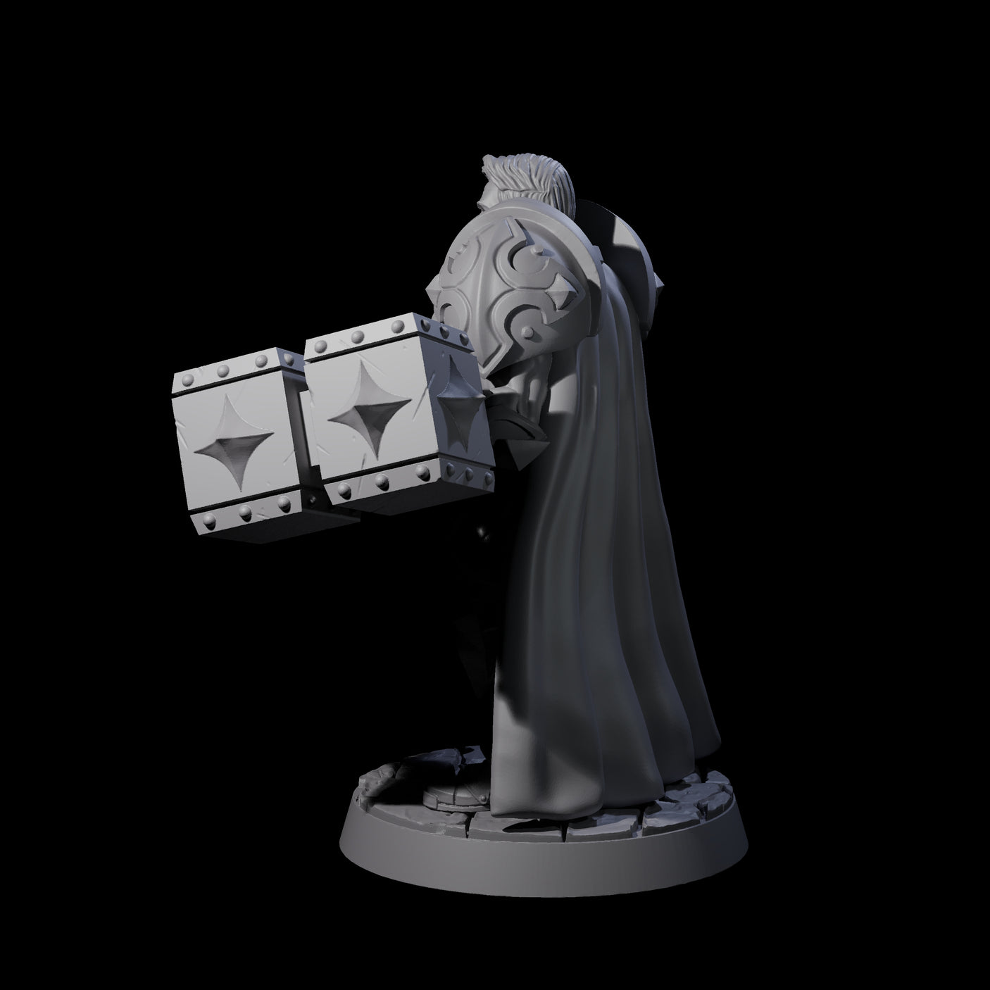 Resolute Court Paladin Miniature for Dungeons and Dragons, Pathfinder or other TTRPGs