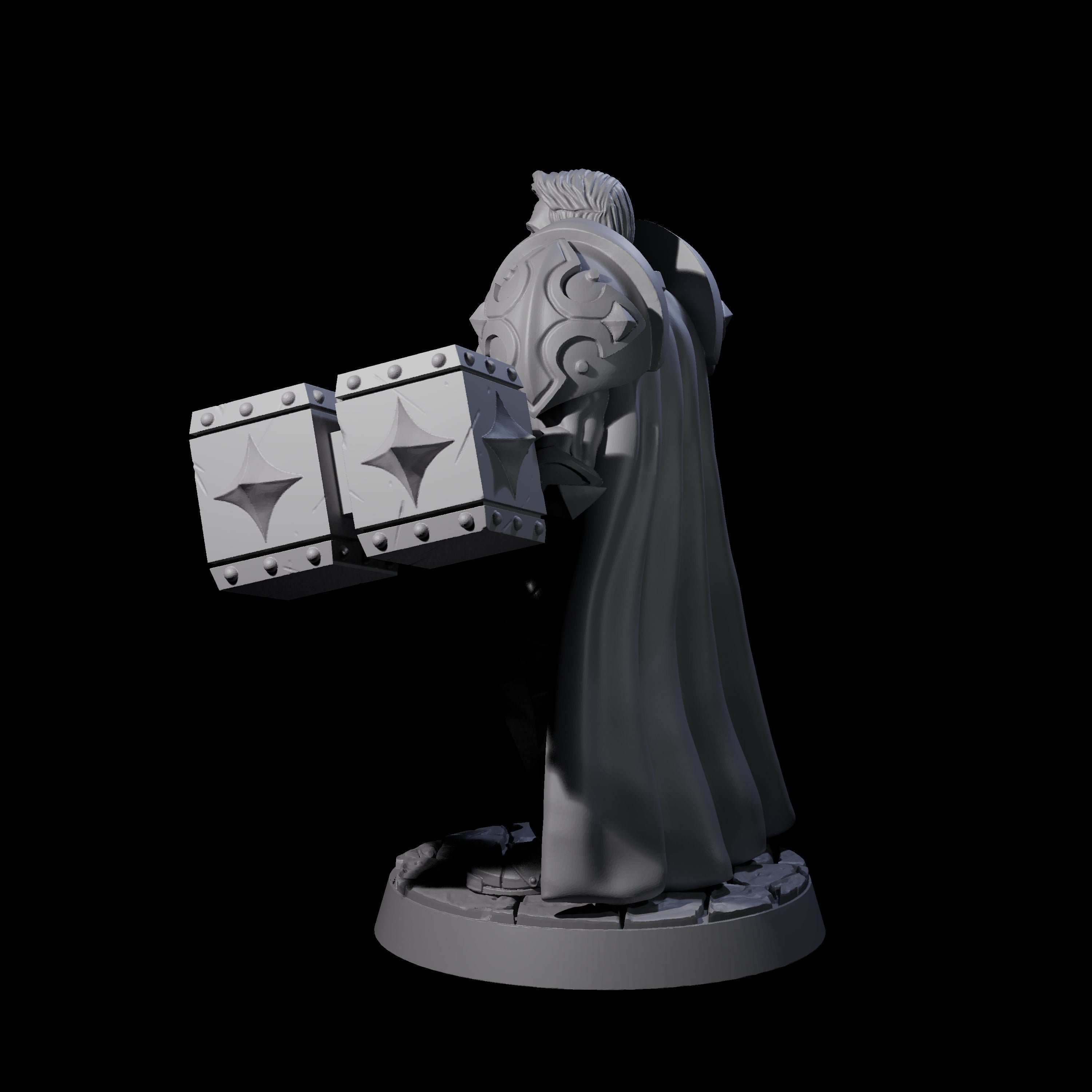 Resolute Court Paladin Miniature for Dungeons and Dragons, Pathfinder or other TTRPGs