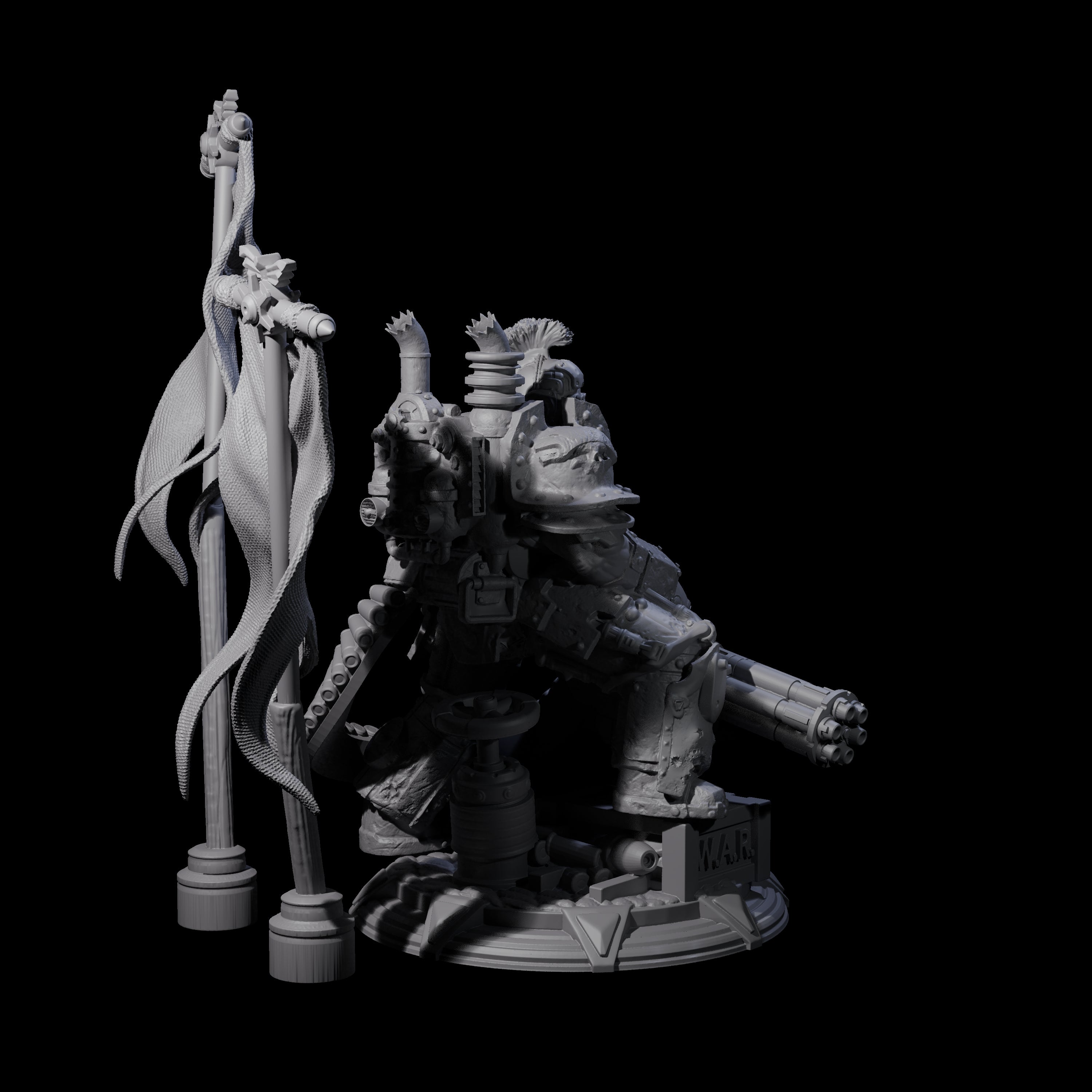 Resolute Space Knight Miniature for Dungeons and Dragons, Pathfinder or other TTRPGs