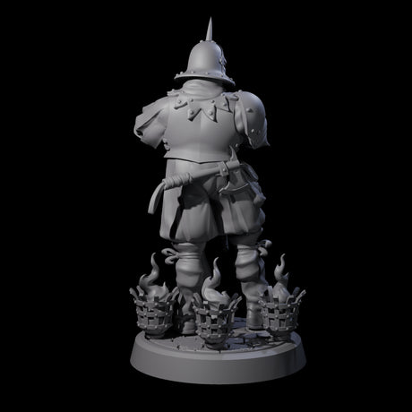 Resting Black Iron Inquisitor Miniature for Dungeons and Dragons, Pathfinder or other TTRPGs