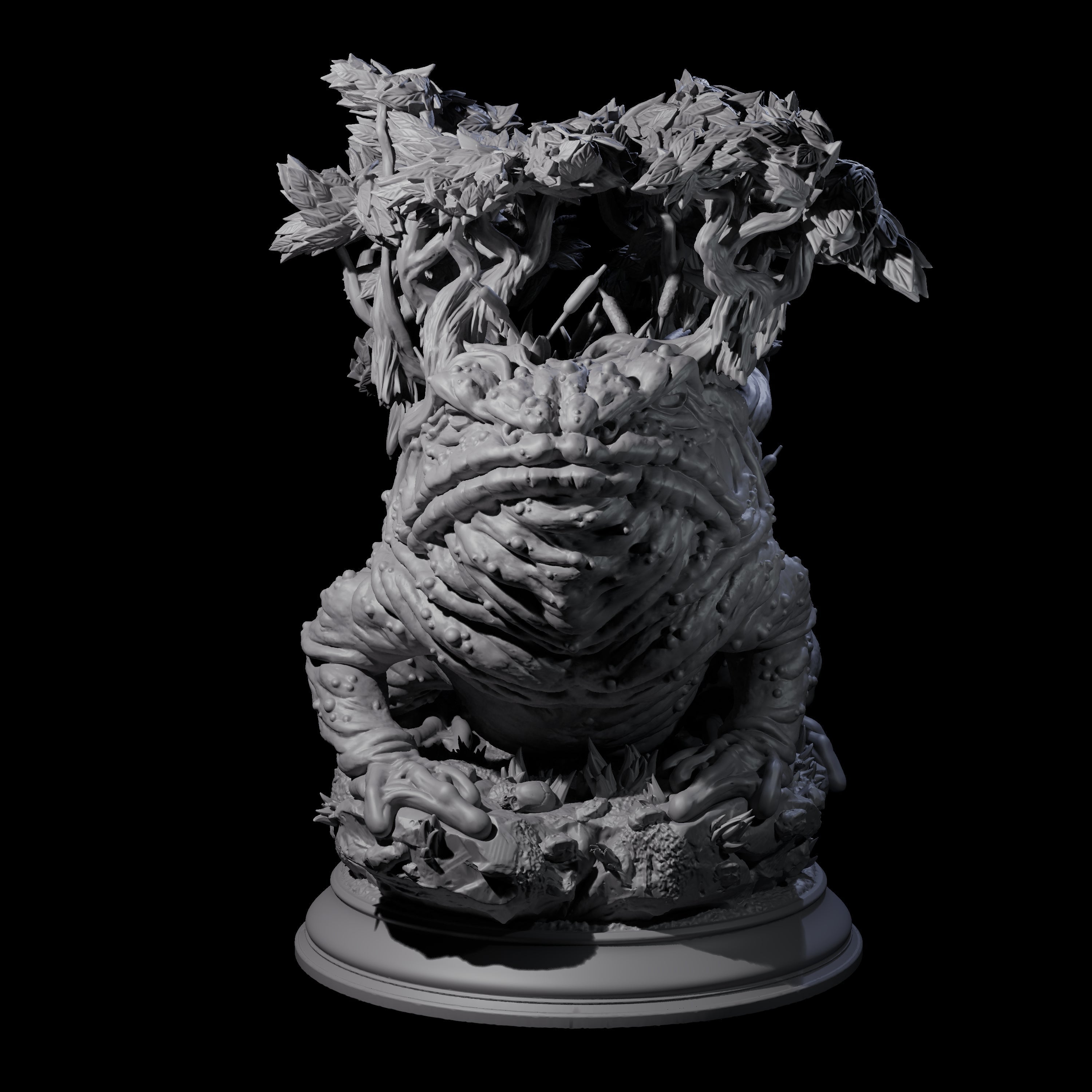 Resting Froghemoth Miniature for Dungeons and Dragons, Pathfinder or other TTRPGs