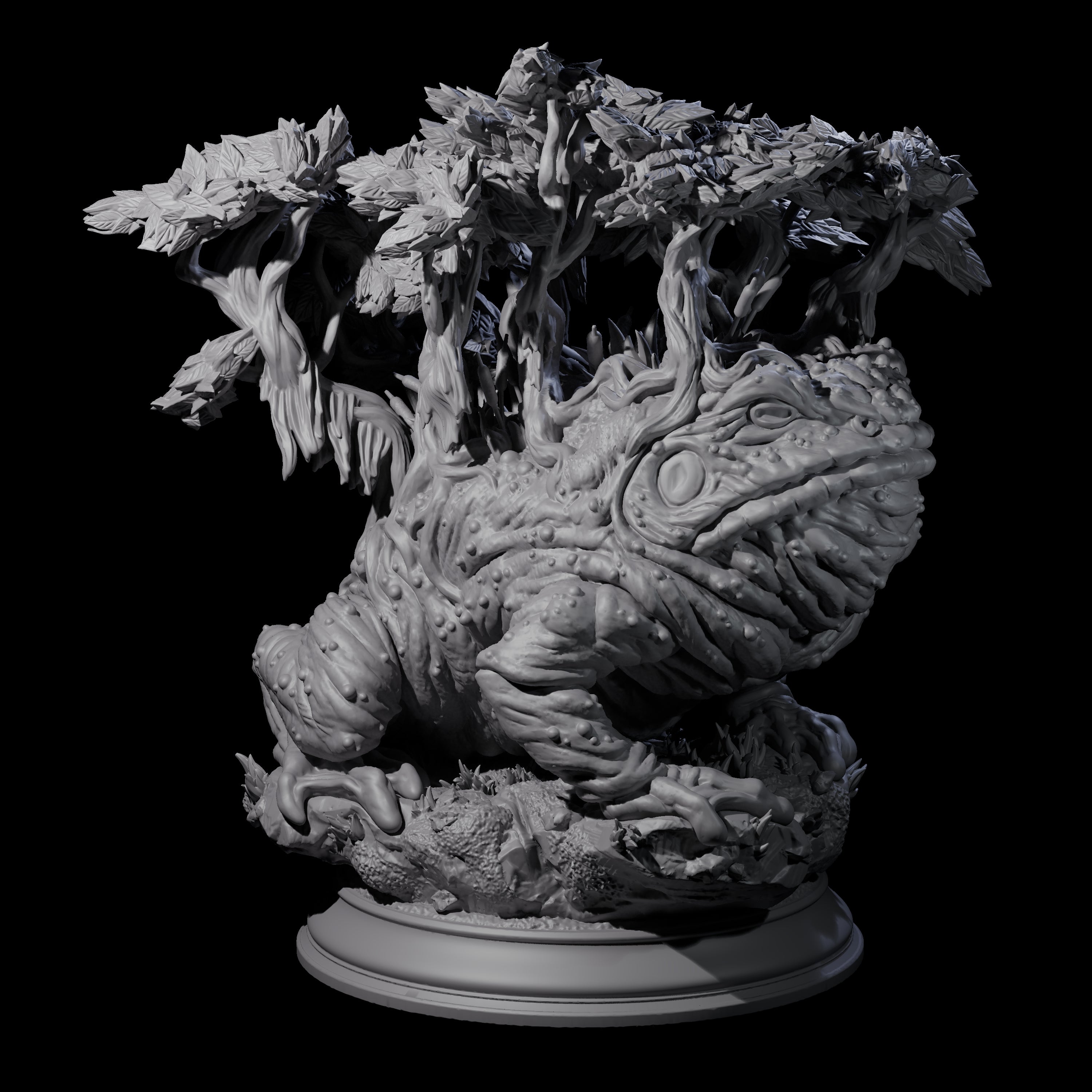 Resting Froghemoth Miniature for Dungeons and Dragons, Pathfinder or other TTRPGs