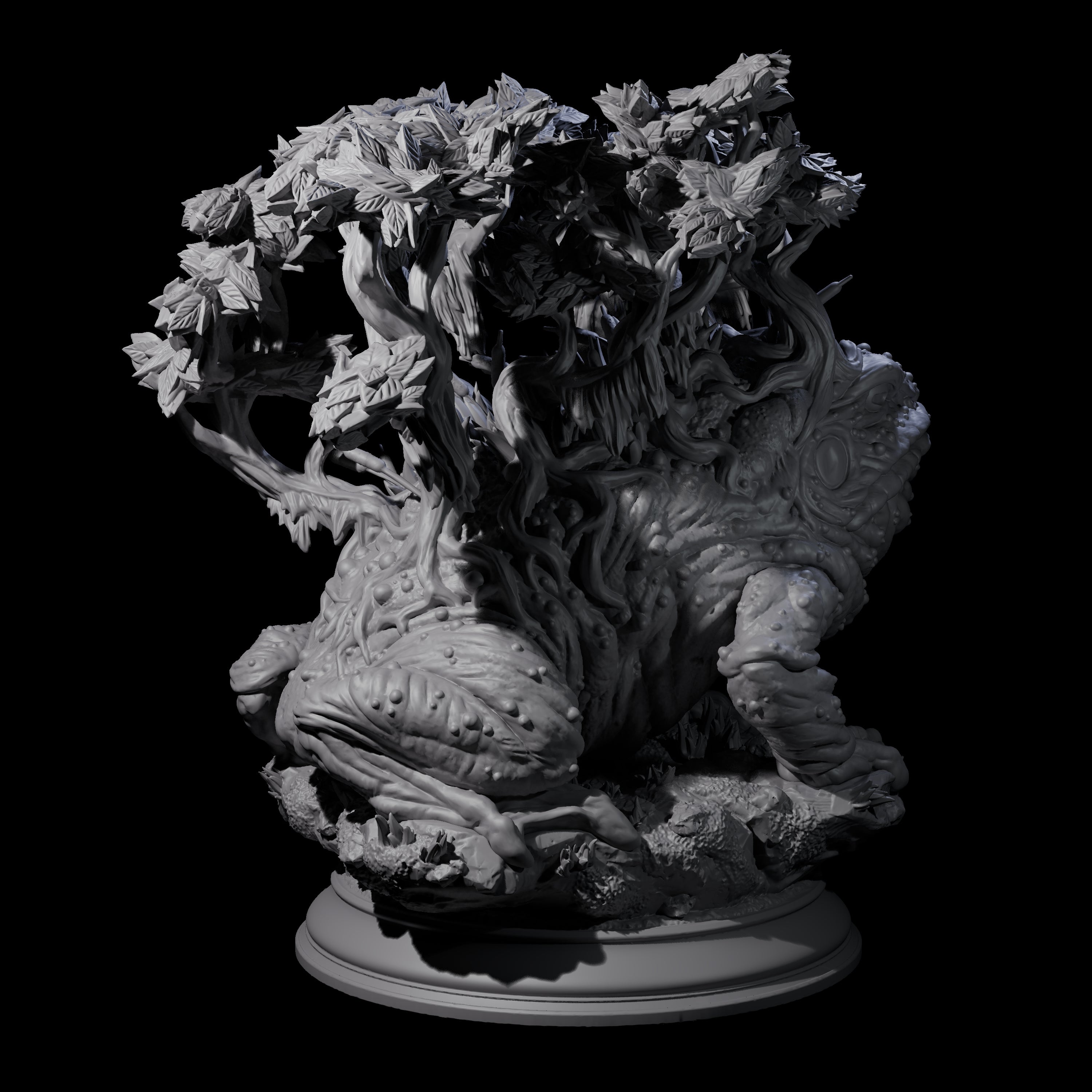 Resting Froghemoth Miniature for Dungeons and Dragons, Pathfinder or other TTRPGs