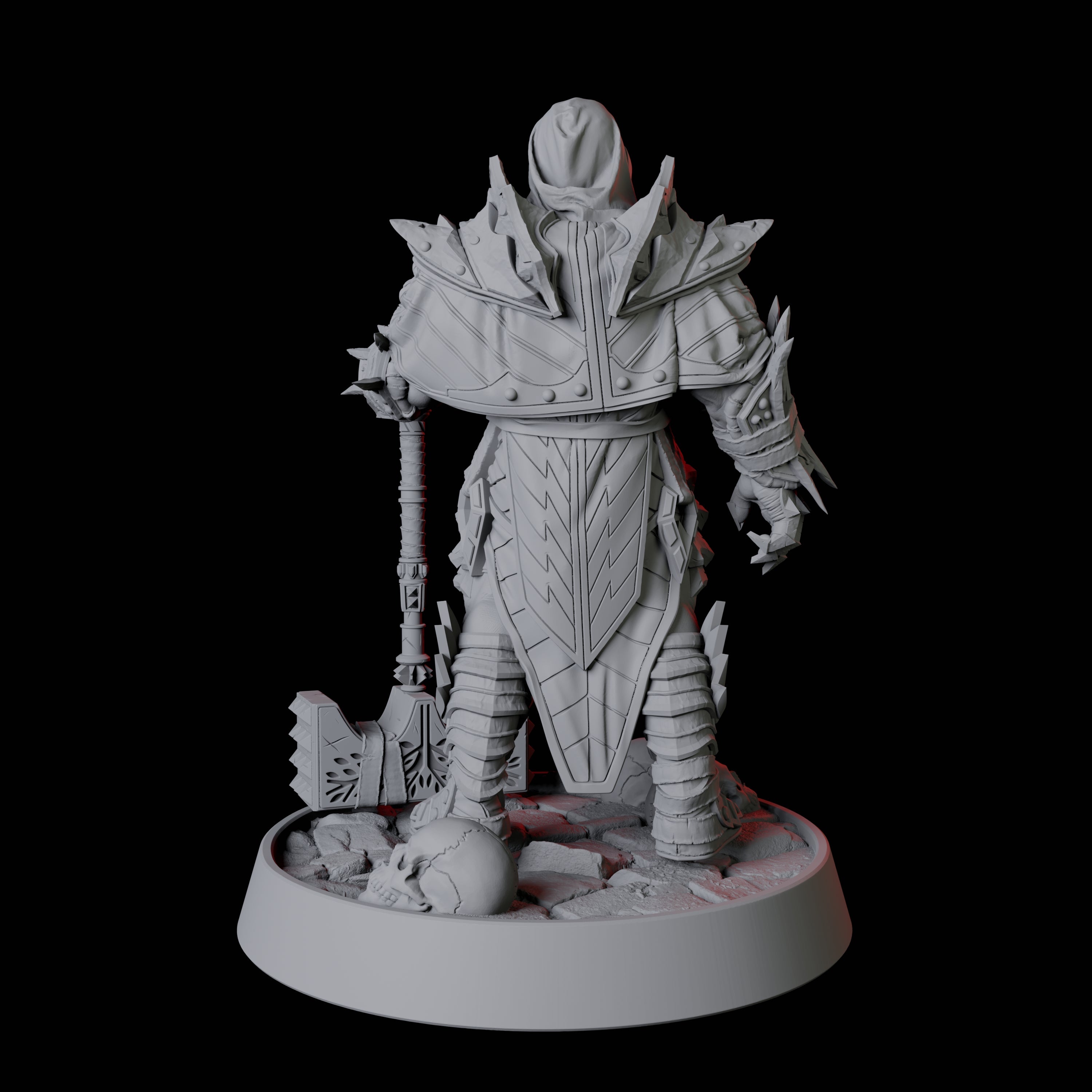 Resting Half Orc Fighter Miniature for Dungeons and Dragons