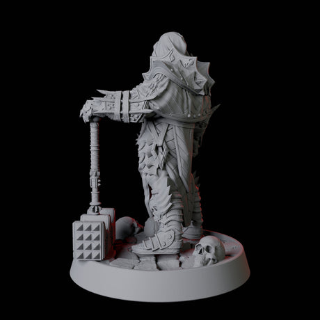 Resting Half Orc Fighter Miniature for Dungeons and Dragons, Pathfinder or other TTRPGs