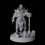 Resting Half Orc Fighter Miniature for Dungeons and Dragons, Pathfinder or other TTRPGs