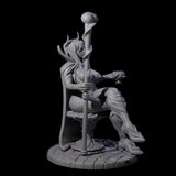 Resting Tiefling Warlock Miniature for Dungeons and Dragons, Pathfinder or other TTRPGs