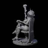 Resting Tiefling Warlock Miniature for Dungeons and Dragons, Pathfinder or other TTRPGs