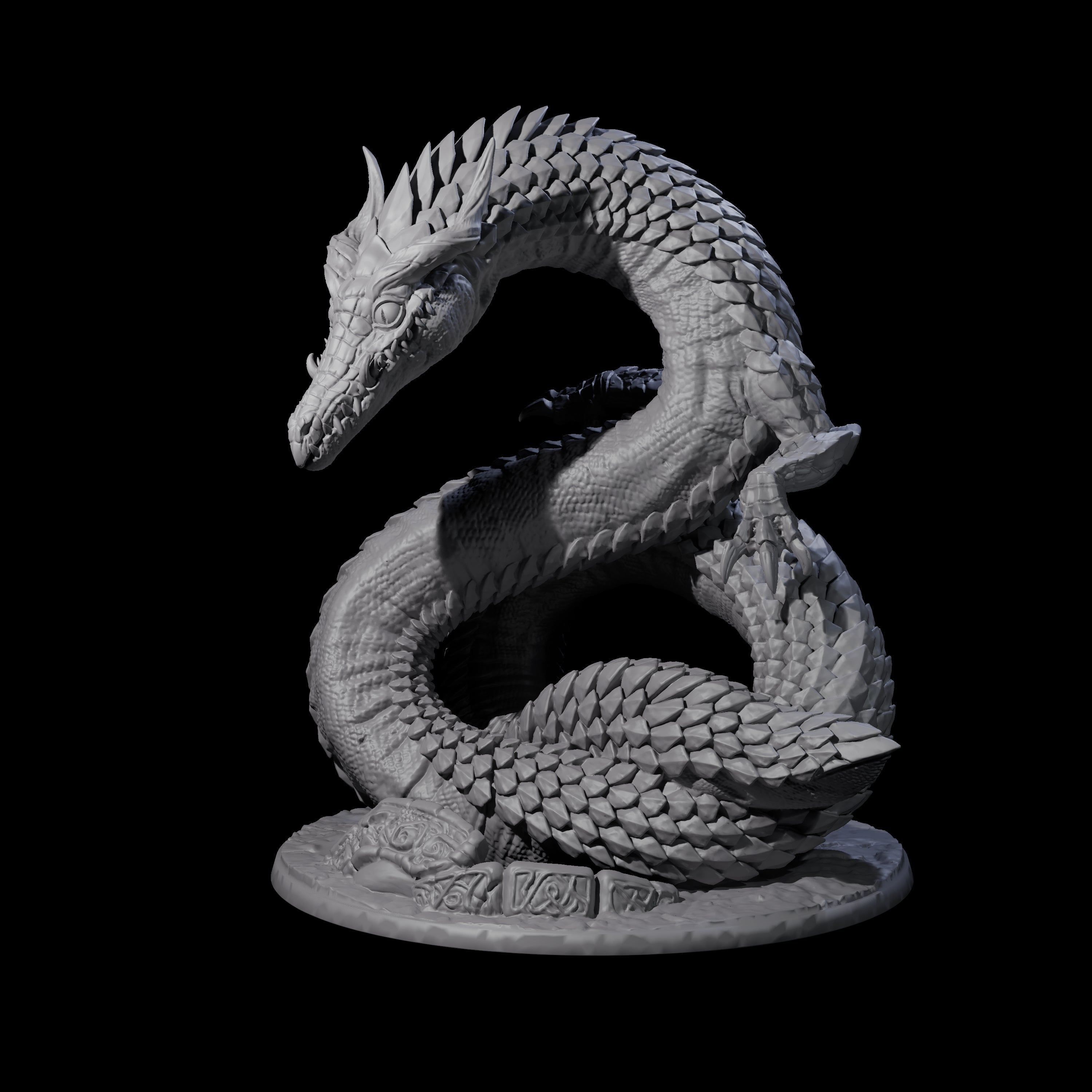 Restless Brown Dragon Miniature for Dungeons and Dragons, Pathfinder or other TTRPGs