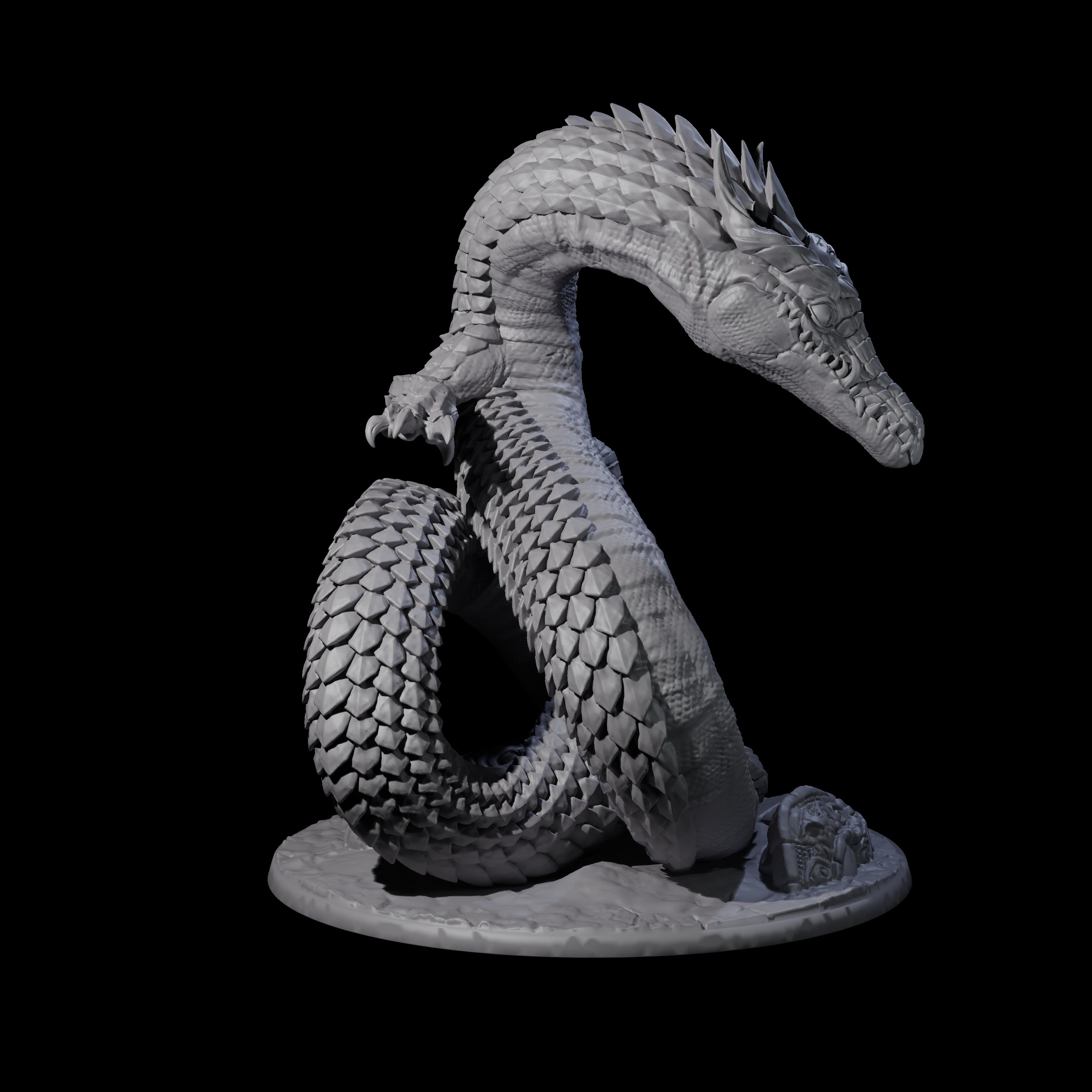 Restless Brown Dragon Miniature for Dungeons and Dragons, Pathfinder or other TTRPGs