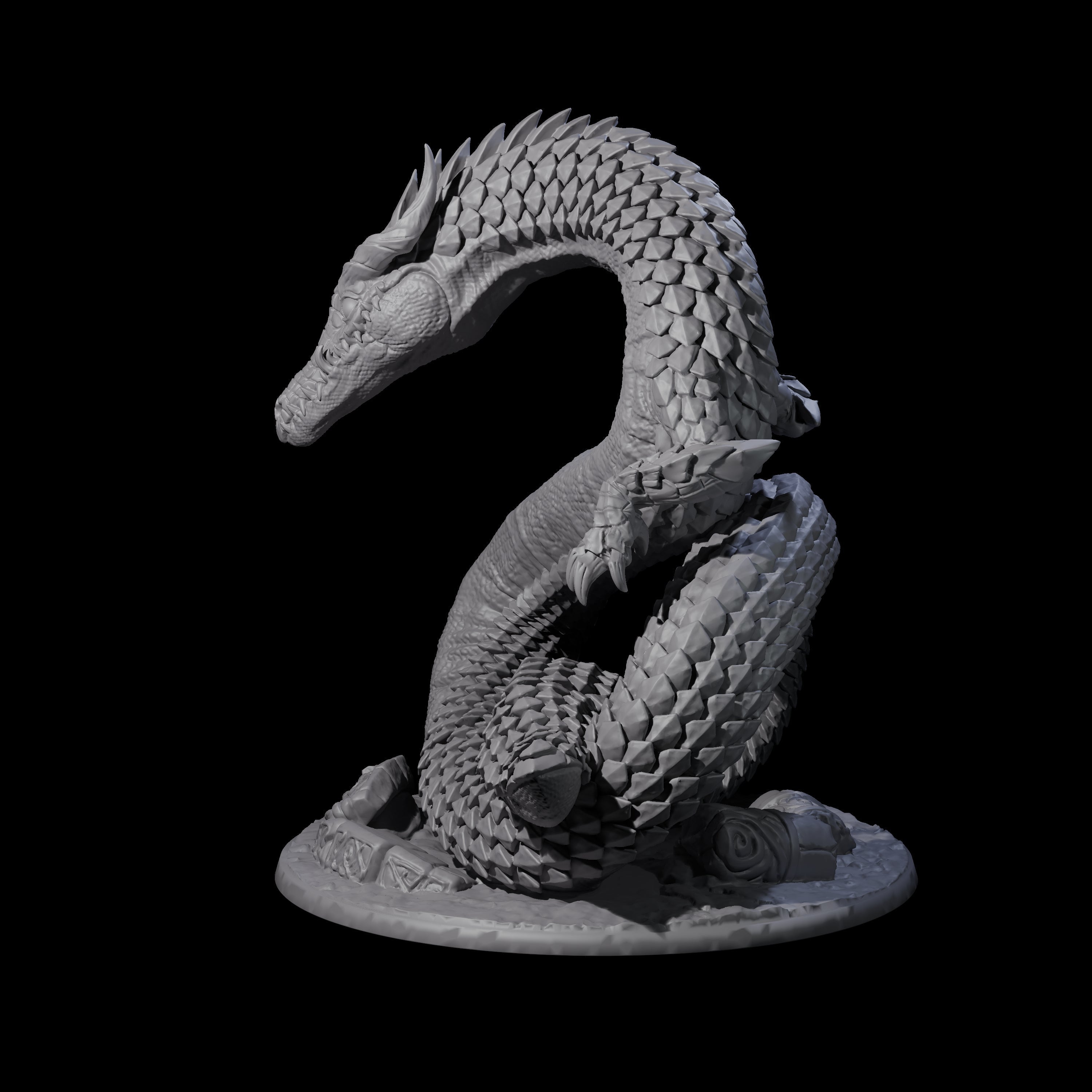 Restless Brown Dragon Miniature for Dungeons and Dragons, Pathfinder or other TTRPGs