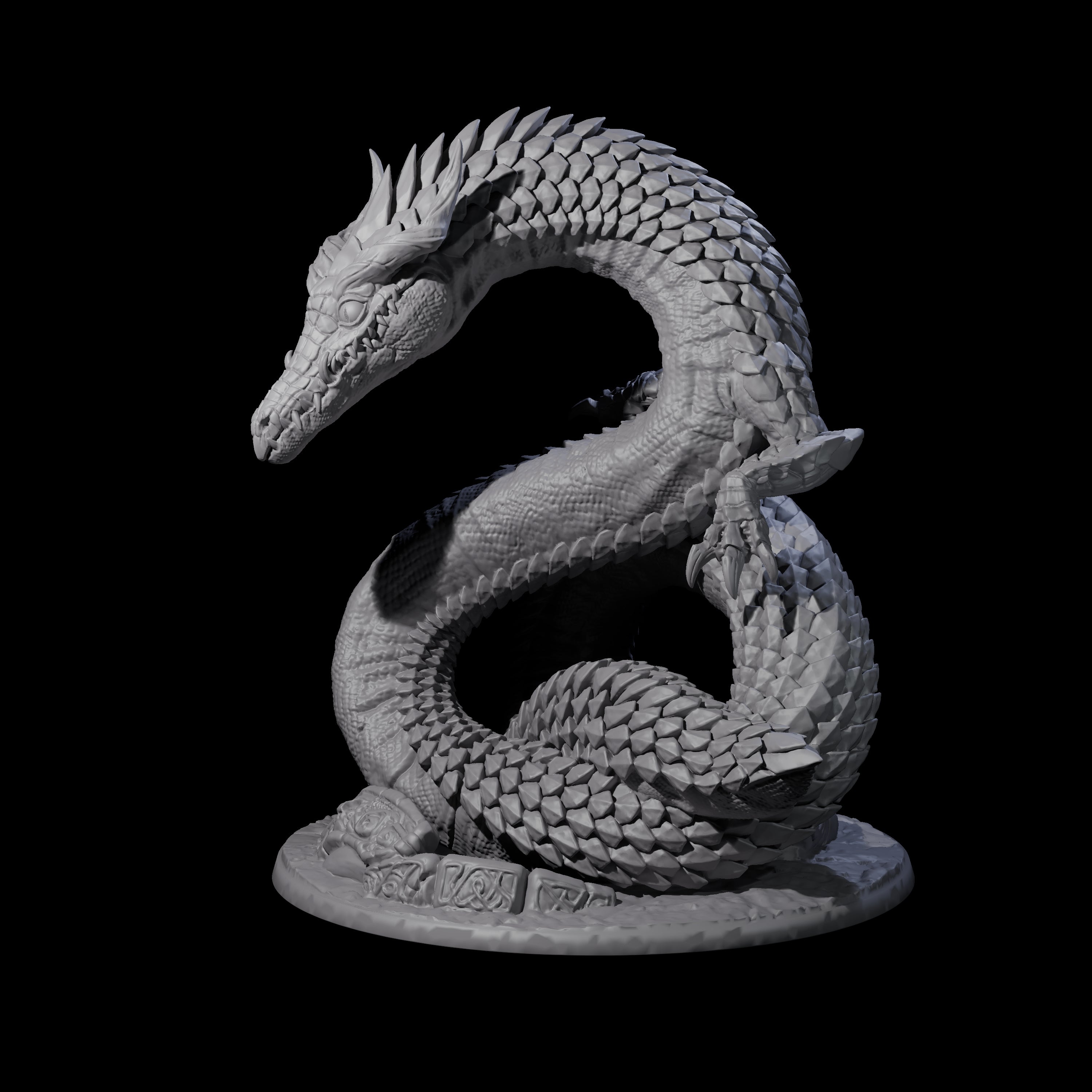 Restless Brown Dragon Miniature for Dungeons and Dragons, Pathfinder or other TTRPGs