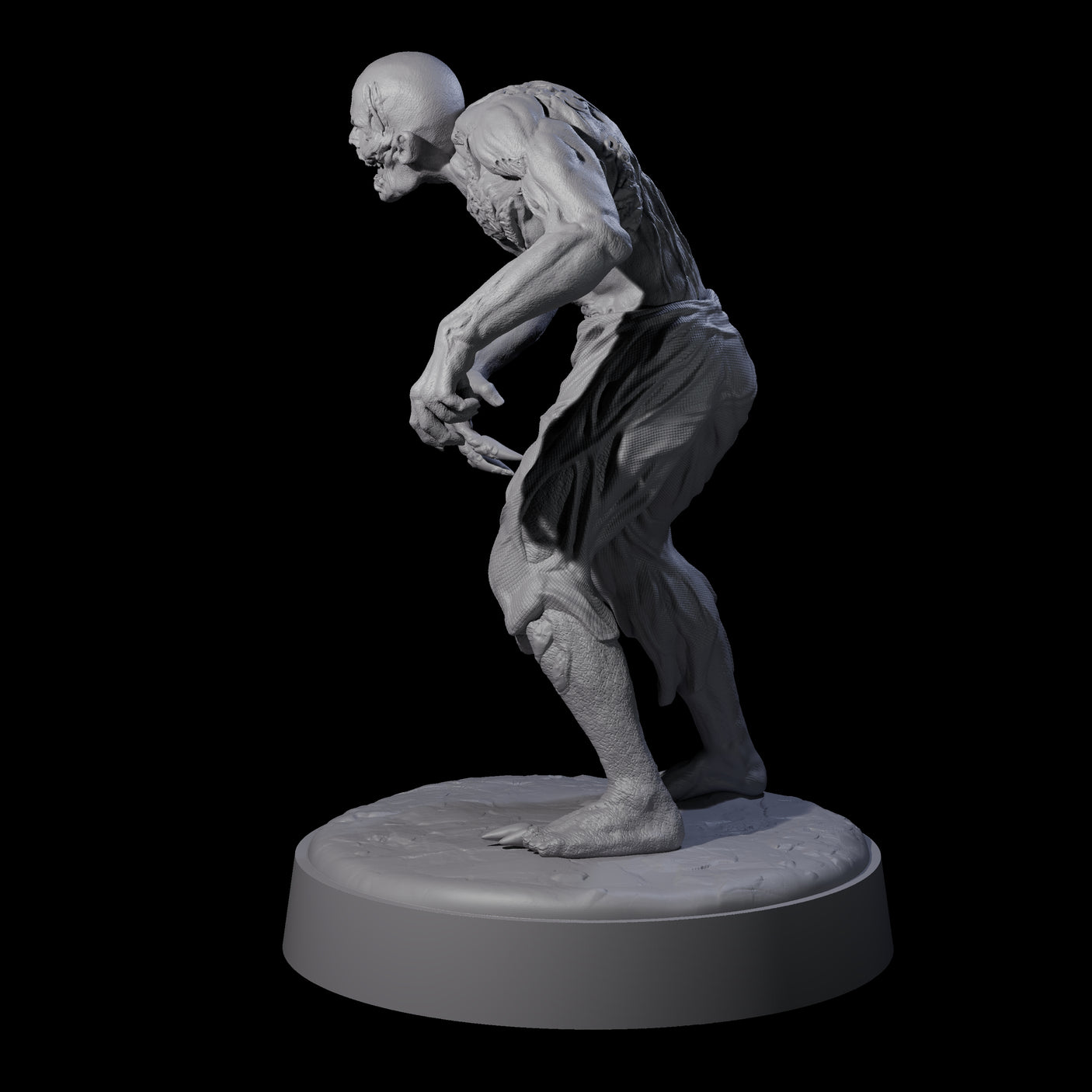Restless Zombie D Miniature for Dungeons and Dragons, Pathfinder or other TTRPGs