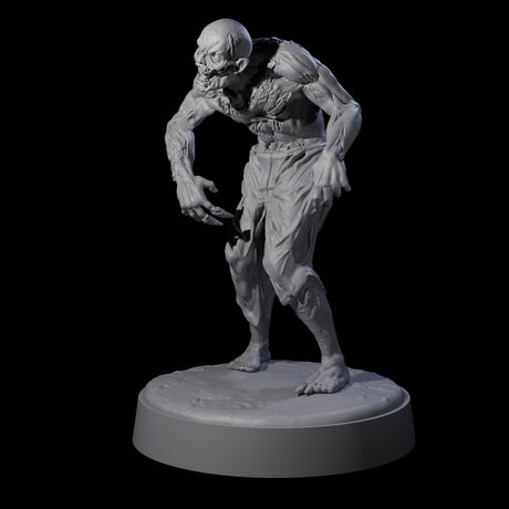 Restless Zombie D Miniature for Dungeons and Dragons, Pathfinder or other TTRPGs