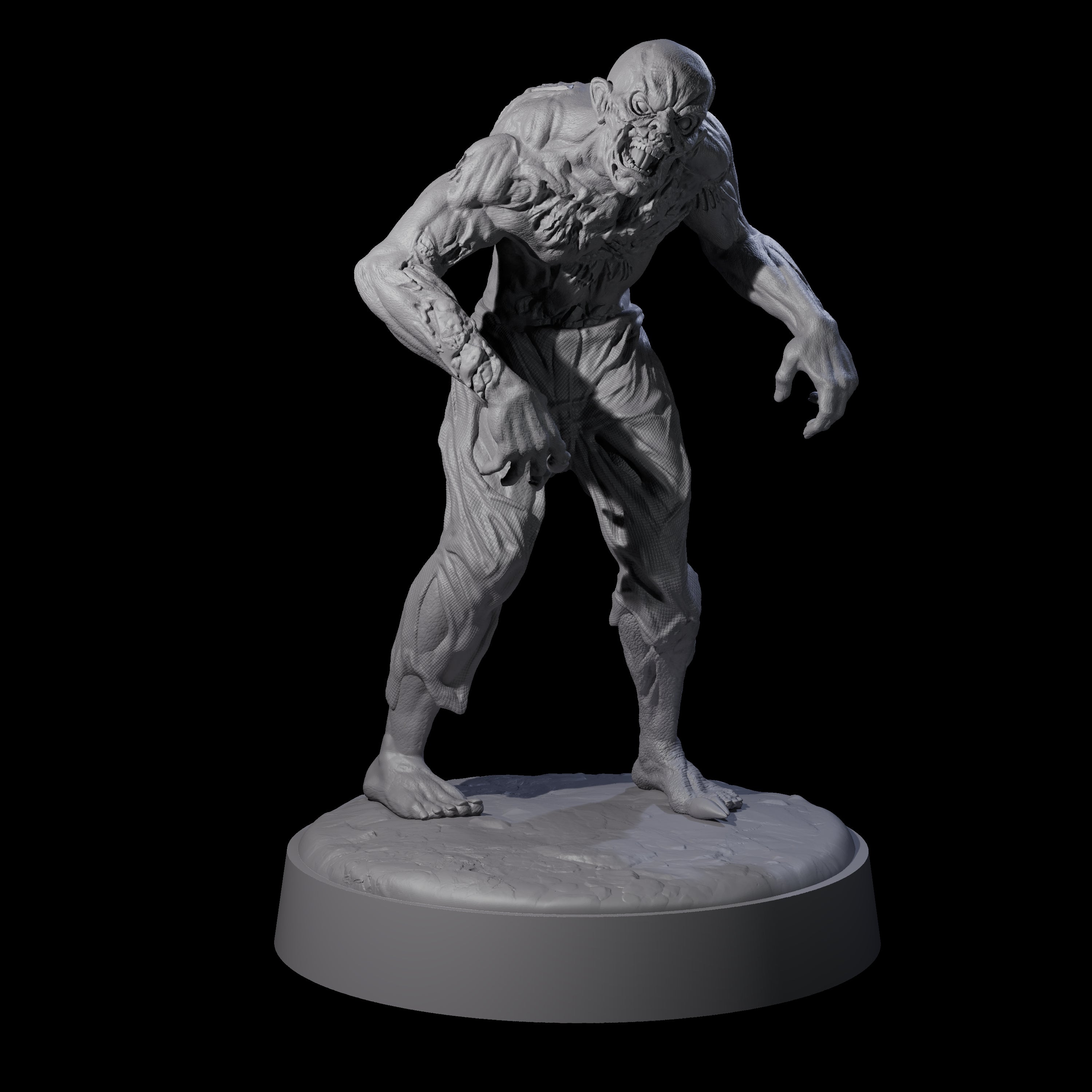 Restless Zombie D Miniature for Dungeons and Dragons, Pathfinder or other TTRPGs