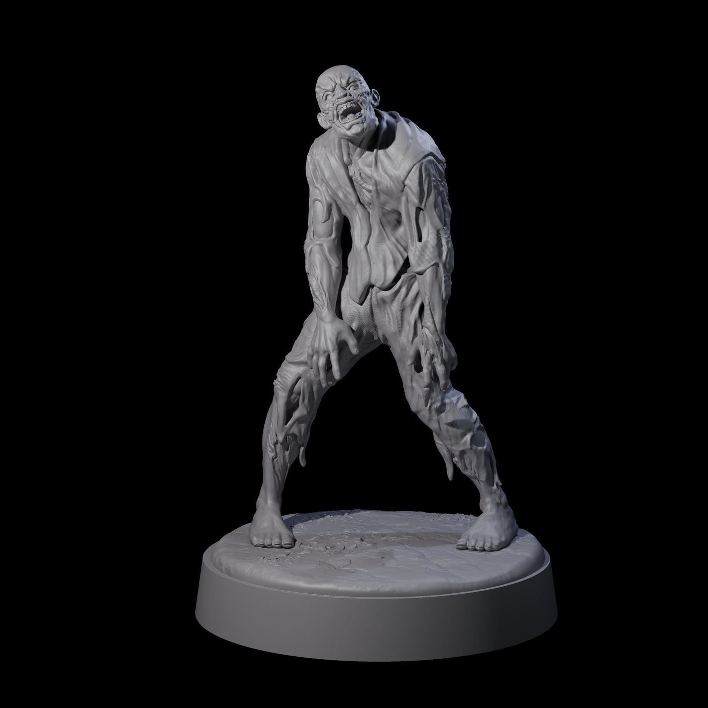 Restless Zombie E Miniature for Dungeons and Dragons, Pathfinder or other TTRPGs