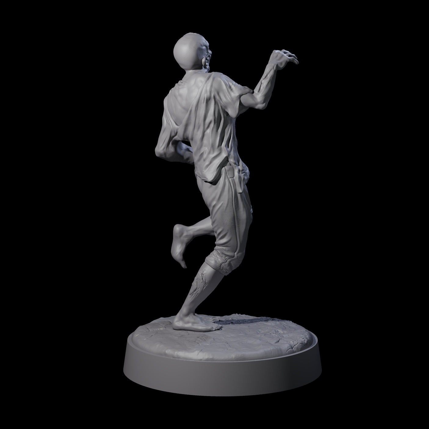 Restless Zombie F Miniature for Dungeons and Dragons, Pathfinder or other TTRPGs