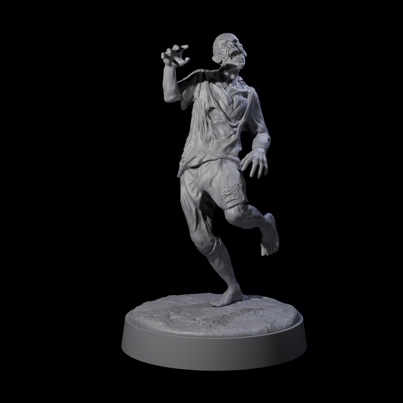 Restless Zombie F Miniature for Dungeons and Dragons, Pathfinder or other TTRPGs