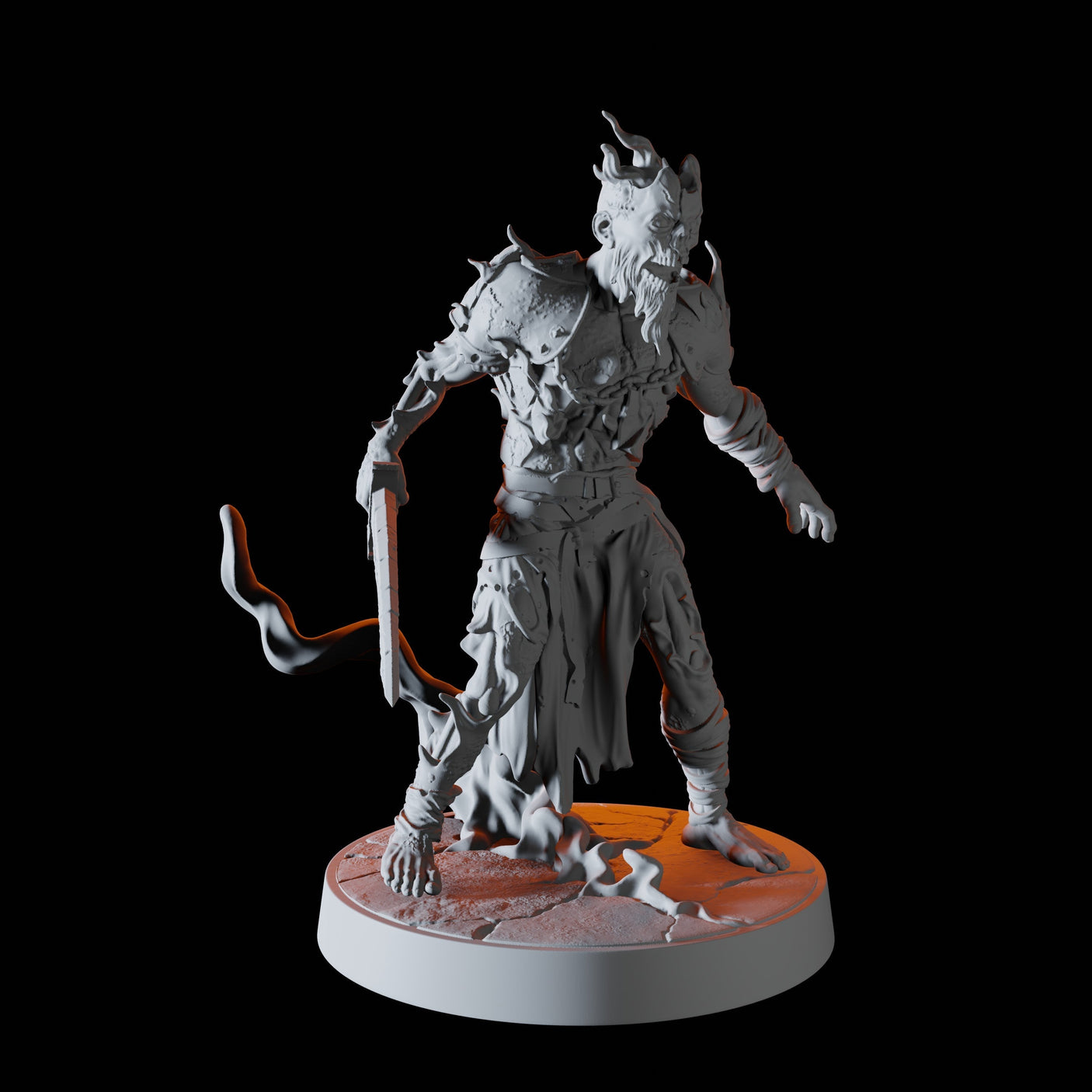 Revenant B Miniature for Dungeons and Dragons, Pathfinder or other TTRPGs