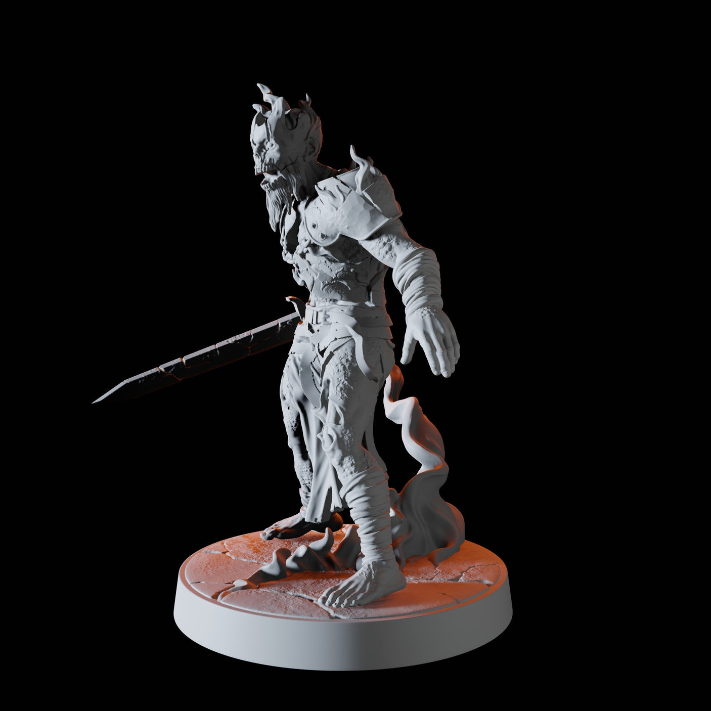 Revenant B Miniature for Dungeons and Dragons, Pathfinder or other TTRPGs
