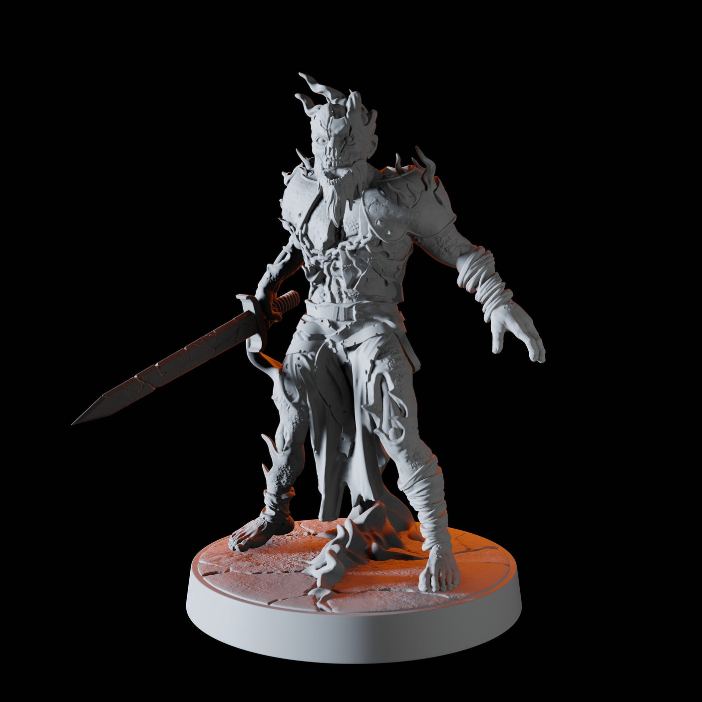 Revenant B Miniature for Dungeons and Dragons, Pathfinder or other TTRPGs