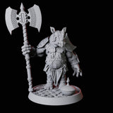 Rhino Folk Bundle Miniature for Dungeons and Dragons, Pathfinder or other TTRPGs