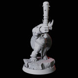Rhino Folk Gladiator Miniature for Dungeons and Dragons, Pathfinder or other TTRPGs