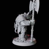 Rhino Folk Guard Miniature for Dungeons and Dragons, Pathfinder or other TTRPGs