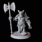 Rhino Folk Guard Miniature for Dungeons and Dragons, Pathfinder or other TTRPGs