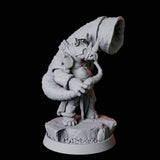 Rhino Folk Horn Player Miniature for Dungeons and Dragons, Pathfinder or other TTRPGs