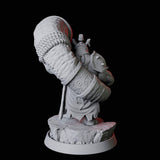 Rhino Folk Horn Player Miniature for Dungeons and Dragons, Pathfinder or other TTRPGs