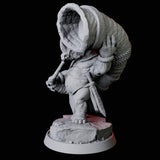 Rhino Folk Horn Player Miniature for Dungeons and Dragons, Pathfinder or other TTRPGs