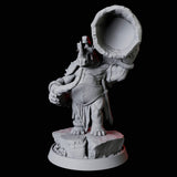 Rhino Folk Horn Player Miniature for Dungeons and Dragons, Pathfinder or other TTRPGs