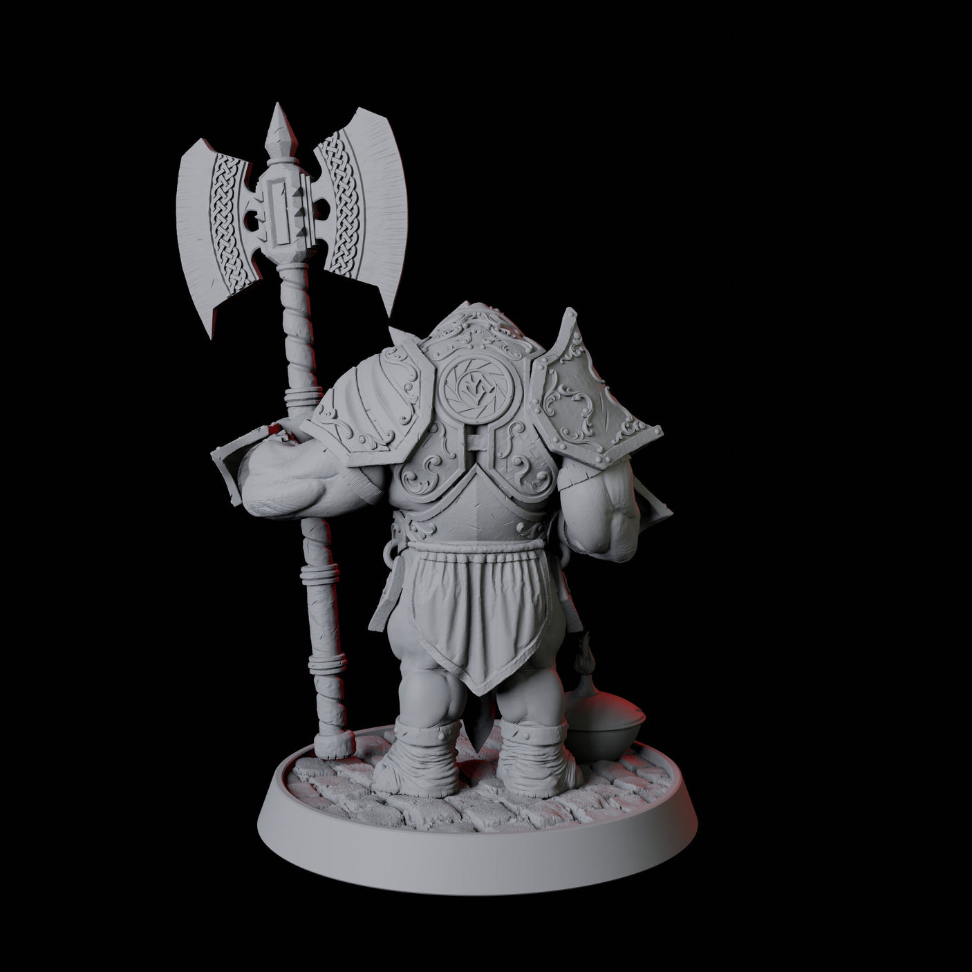 Rhino Folk Palace Guard Miniature for Dungeons and Dragons, Pathfinder or other TTRPGs
