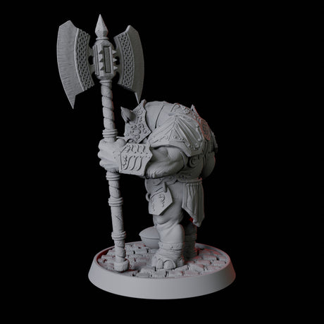 Rhino Folk Palace Guard Miniature for Dungeons and Dragons, Pathfinder or other TTRPGs