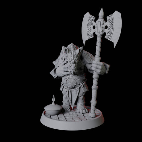 Rhino Folk Palace Guard Miniature for Dungeons and Dragons, Pathfinder or other TTRPGs
