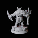 Rhino Folk Weapon Master Miniature for Dungeons and Dragons, Pathfinder or other TTRPGs