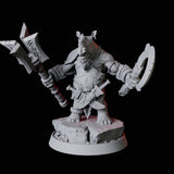 Rhino Folk Weapon Master Miniature for Dungeons and Dragons, Pathfinder or other TTRPGs