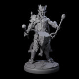 Rhythmic Dark Elf Drummer B Miniature for Dungeons and Dragons, Pathfinder or other TTRPGs