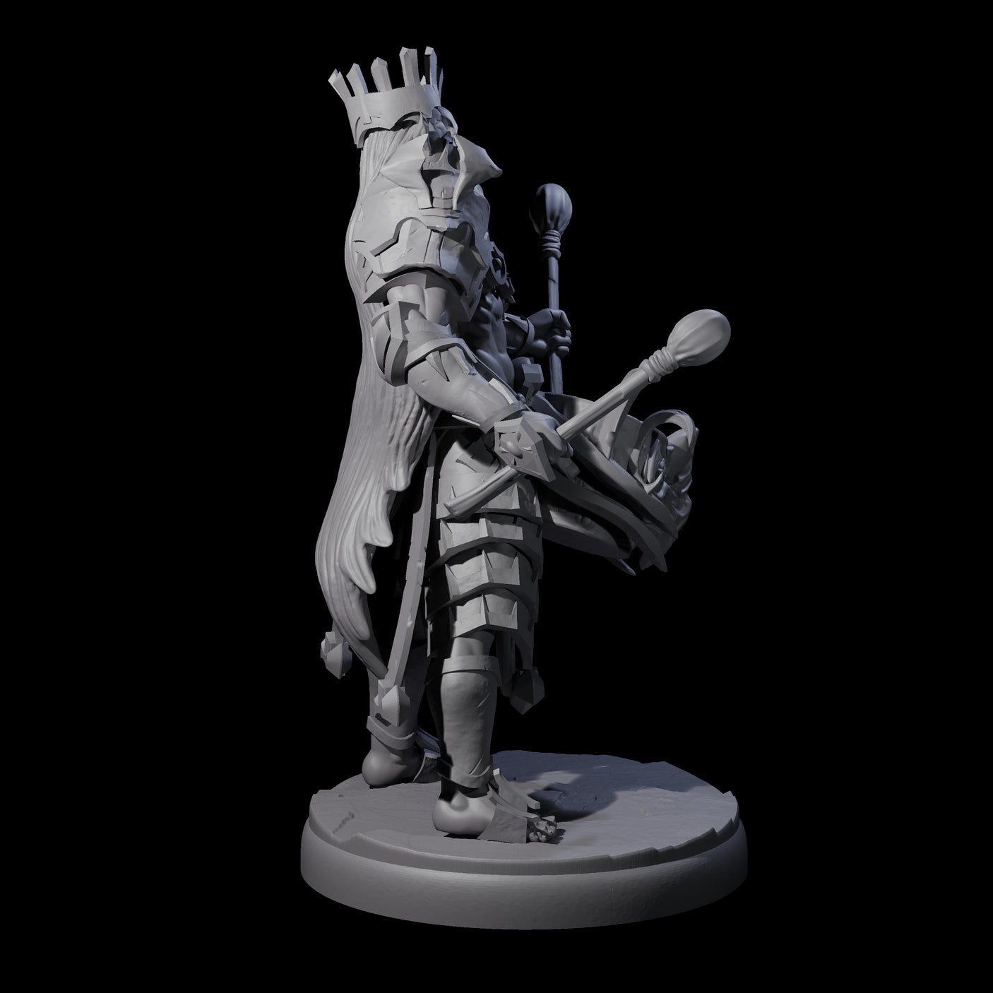 Rhythmic Dark Elf Drummer B Miniature for Dungeons and Dragons, Pathfinder or other TTRPGs