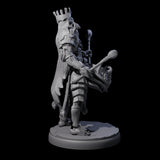 Rhythmic Dark Elf Drummer B Miniature for Dungeons and Dragons, Pathfinder or other TTRPGs