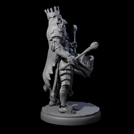 Rhythmic Dark Elf Drummer B Miniature for Dungeons and Dragons, Pathfinder or other TTRPGs